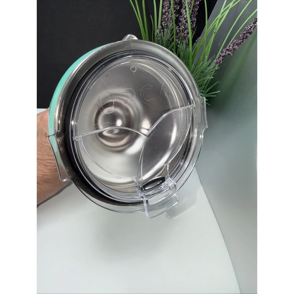 New ORCA Uline Rita Margarita Insulated Cup Stainless W/ Lid‎ Seafoam Teal Cup